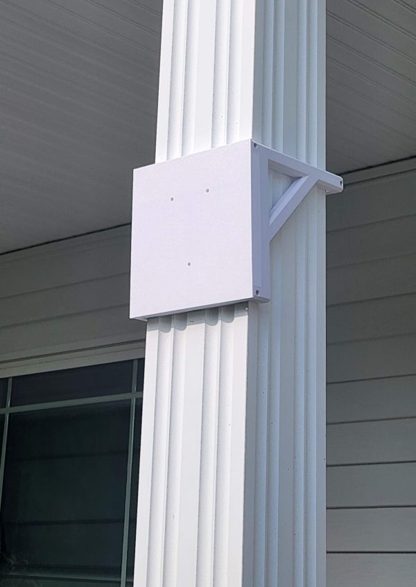 Column Mount Flag Holder Bracket Square or Slim Face (Metal Pole Holder Optional)