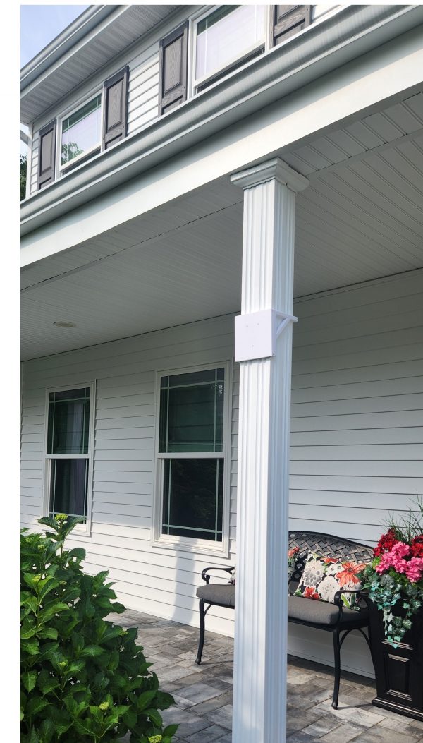 Column Mount Flag Holder Bracket Square or Slim Face (Metal Pole Holder Optional) - Image 4